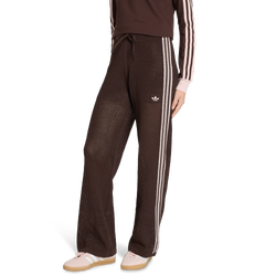 Damen Hosen - adidas Knitted Crochet Firebird  Bottoms - Aurora Coffee-Aurora Coffee