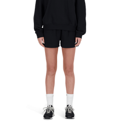 Women Shorts - New Balance Sport Essentials French Terry Short - Black-Black