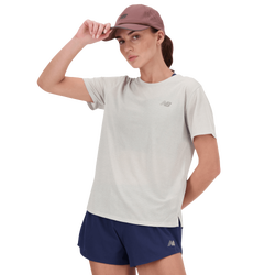 Women T-Shirts - New Balance Athletics T-shirt - Ash Heather-Ash Heather