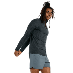 Femme Vestes Zippees - New Balance Space Dye 1/4 Zip - Black-Black