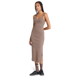 Women Skirts - adidas Essentials Rib Tank Maxi Dress Washed - Earth Strata-Earth Strata