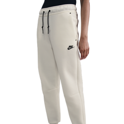 Dames Broeken - Nike Sportswear Tech Fleece Mid-rise Joggers - Sail-Black