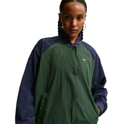 Women Jackets - Nike W Nsw Street Varsity Jacket - Fir-Midnight Navy-Midnight Navy