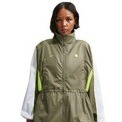Dames Jackets - Nike Sportswear Shox Woven Jacket - Silver Sage-White