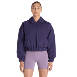 Donna Jackets - New Balance Woven Bomber Jacket - Boysenberry-Boysenberry