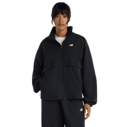 Donna Jackets - New Balance Trackside Woven Jacket - Black-Black