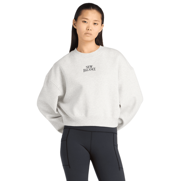 New Balance fleece Femme - Sweats, Gris - Taille XS - Jersey de coton