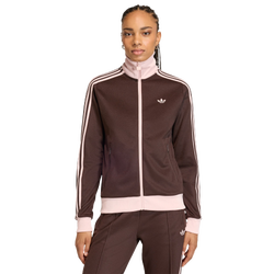 Women Track Tops - adidas Classic Track Top - Aurora Coffee-Sandy Pink