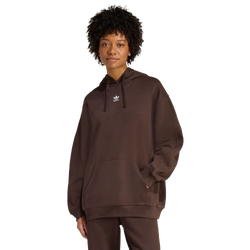 Women Hoodies - adidas Essentials Oversized Fleece Hoodie - Aurora Coffee-Aurora Coffee