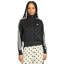 Donna Track Tops - adidas Satin Polka Dots Tt Track Top - Black-Black