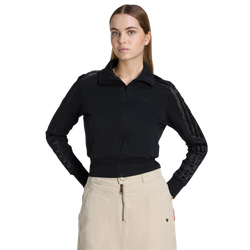 Mujer Track Tops - adidas Firebird Lace Tracktop - Black-Black