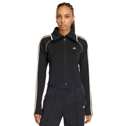 Mujer Track Tops - adidas Slim Fitted Firebird Track Top - Black-Black