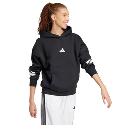 Femme Hoodies - adidas Future Icons 3-Stripes Hoodie - Black-Black