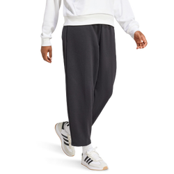 Femme Pantalons - adidas Essentials Contemporary Logo Fleece Barrel Pants - Black-Black
