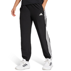 Mujer Pantalones - adidas Train Essentials 3-Stripes Woven Joggers - Black-White