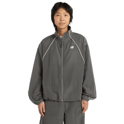 Women Jackets - New Balance Sport Legacy Jacket - Castlerock-Castlerock
