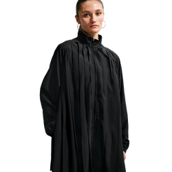 Women Dresses - Nike Sportswear Long-sleeve Pleated Mini Dress - Black-Black
