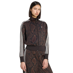 Femme Vestes Zippees - adidas Firebird Snake Track Top - Earth Strata-Aurora Coffee