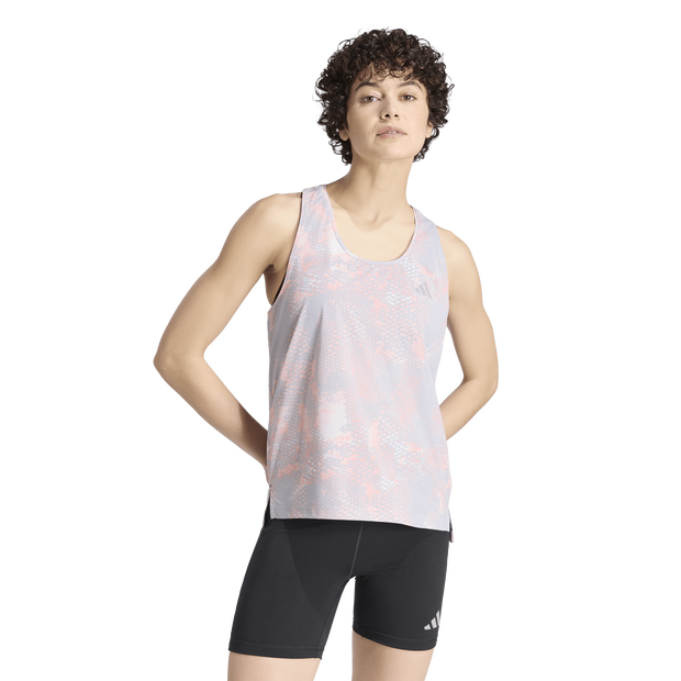 Adi365 Animal Print Iconic Tank Top Damen T-Shirts - Grau - Größe 38 - Poly Mesh Grey 38