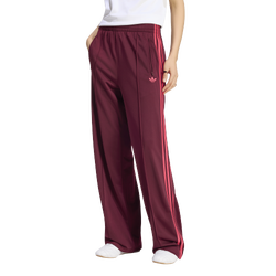 Damen Hosen - adidas Firebird Loose Track Pants - Maroon-Power Pink