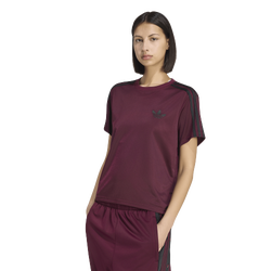 Dames T-Shirts - adidas Firebird T-shirt - Maroon-Black