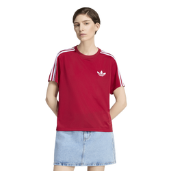 Dames T-Shirts - adidas Firebird T-shirt - Team Victory Red-White