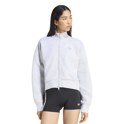 Mujer Track Tops - adidas Spacer Tracktop - Light Grey Heather-Reflective Silver