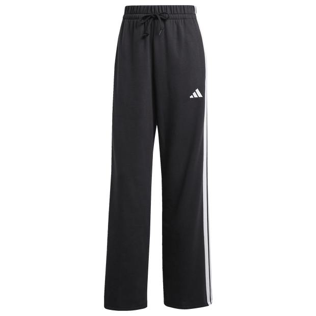Essentials 3-stripes Open Hem Joggers Donna - Pantaloni Nero - Taglia 44 - Jersey di cotone 44