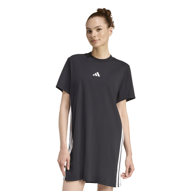 Essentials 3-stripes Tee Dress Donna - Gonne Nero - Taglia 44 - Jersey di cotone 44