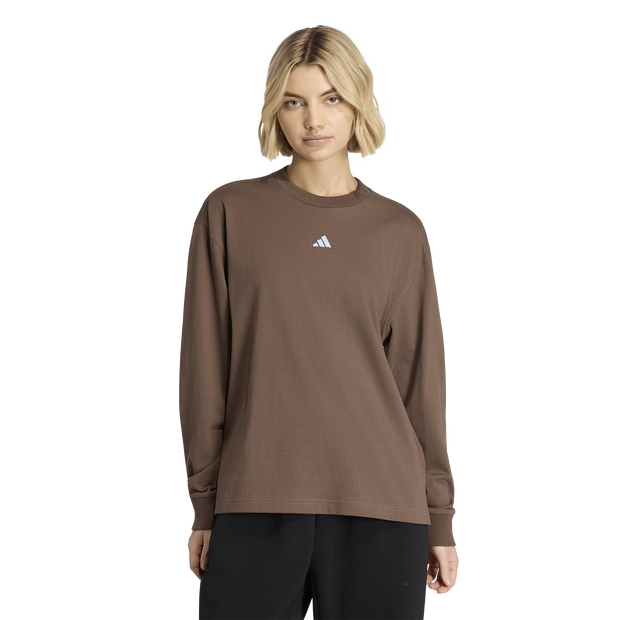 Stripes Damen T-Shirts - Braun - Größe 36 - Baumwoll-Jersey Brown 36