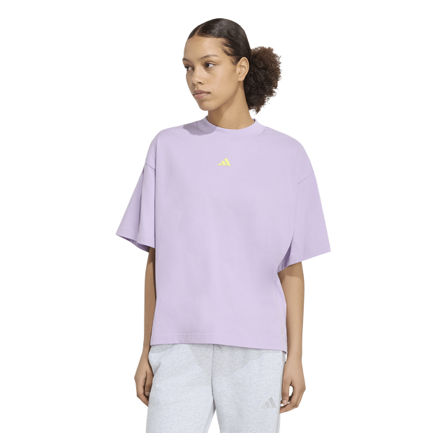 Stripes Studio T-shirt Damen T-Shirts - Lila - Größe 42 - Baumwoll-Jersey Purple 42