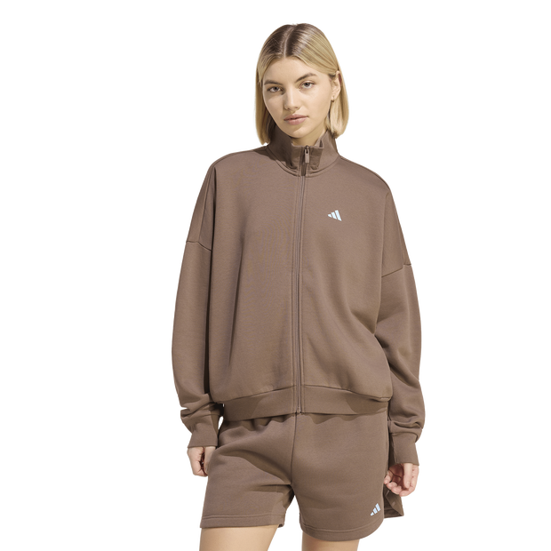 Stripes Donna - Top da pista Marrone - Taglia 44 - Jersey di cotone 44