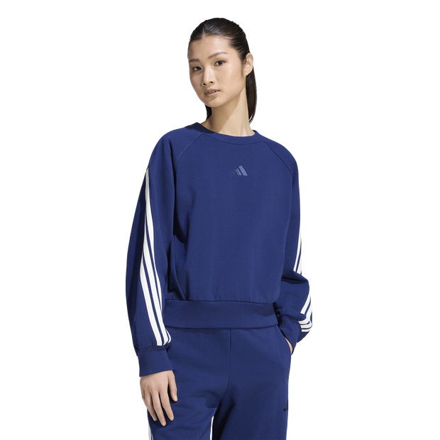 Kit 3-stripes Sweatshirt Donna - Felpe Blu - Taglia 32 - Jersey di cotone 32