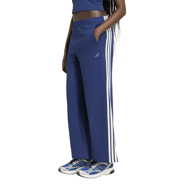Kit 3-stripes Wide Joggers Damen Hosen - Blau - Größe 36 - Baumwoll-Jersey Blue 36