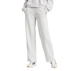 Damen Hosen - adidas Essentials Small Logo Open-hem Joggers - Light Grey Heather-White