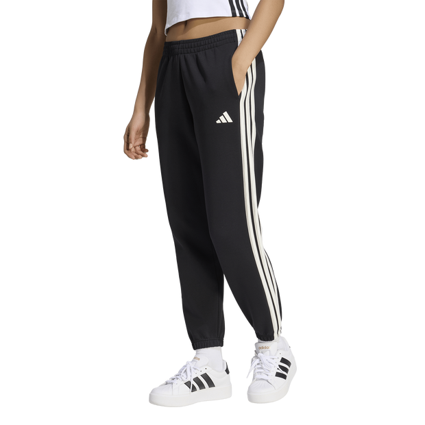 Stadium Three Stripes Regular Pants Damen Hosen - Schwarz - Größe 34 - Baumwoll-Jersey Black 34