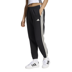 Dames Broeken - adidas Stadium Three Stripes Regular Pants - Black-Black