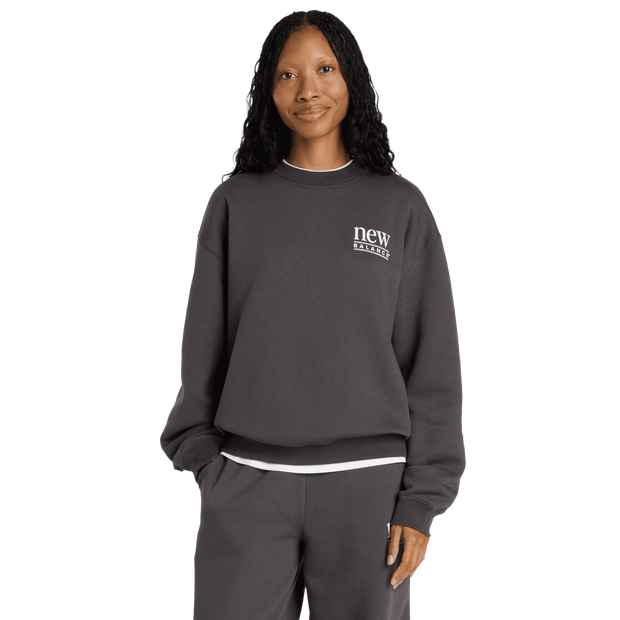 Fleece Damen Sweatshirts - Schwarz - Größe M - Baumwoll-Jersey Black M
