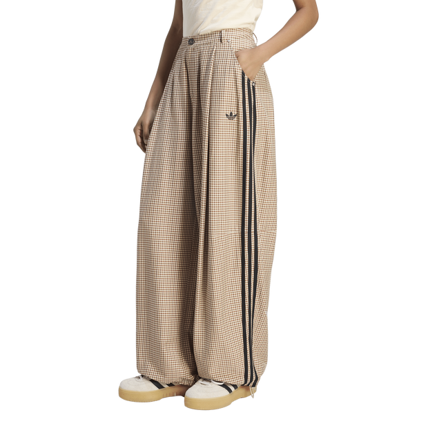 Adidas Checks Damen Hosen - Beige - Größe XS (30-32) - Baumwollkörper