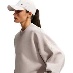 Women Sweatshirts - Nike 24.7 Impossiblysoft Dri-fit Oversized Crew - Cream Ii-Cream Ii