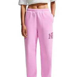 Femme Pantalons - Nike Studio Fleece Oversized Cuffed Trousers - Pink Rise-Pink Smoke