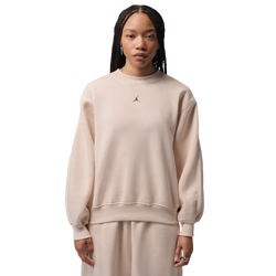 Women Sweatshirts - Jordan Brooklyn Fleece Crew-neck Sweatshirt - Pearl White-Pearl White