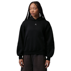Women Hoodies - Jordan Brooklyn Pullover Hoodie - Black-Black