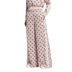 Women Pants - adidas Firebirdwide Leg Polka Dot Track Pant - Dual Lilacf26-Dual Lilacf26