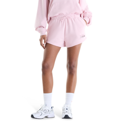 Women Shorts - New Balance Trackside French Terry Short - Pink Chalk-Pink Chalk
