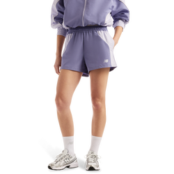 Women Shorts - New Balance Trackside Woven Short - Dark Smoked Violet-Dark Smoked Violet