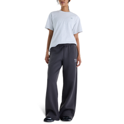Damen Hosen - New Balance Trackside Fleece Pant - Black Cement-Black Cement