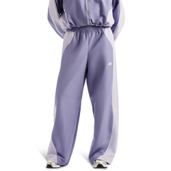 Damen Hosen - New Balance Trackside Woven Pant - Dark Smoked Violet-Dark Smoked Violet