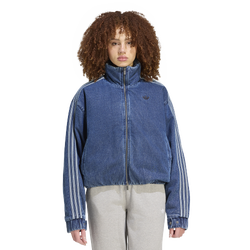 Women Jackets - adidas Firebird Jacket - Indigo Denim-Indigo Denim