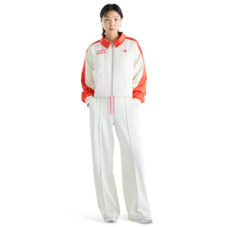 Mujer Jackets - New Balance Sport Legacy Stadium Jacket - Angora-Angora